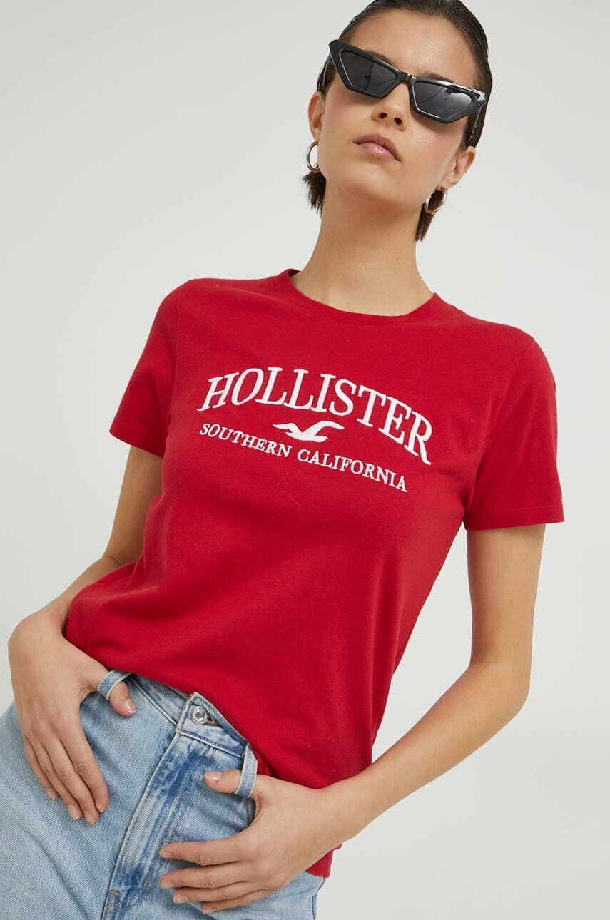 Hollister Co. tricou din bumbac - Pled.ro