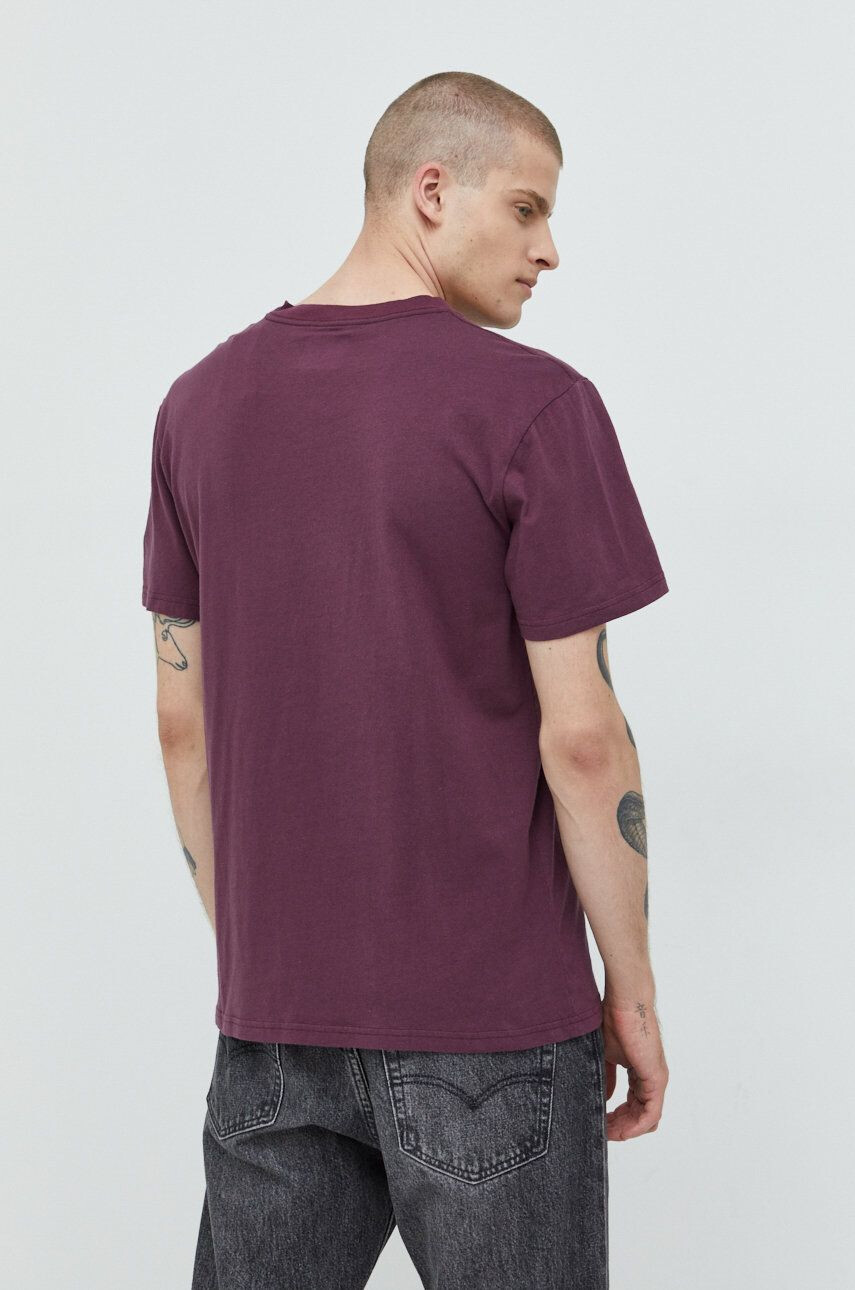 Hollister Co. tricou din bumbac culoarea violet neted - Pled.ro