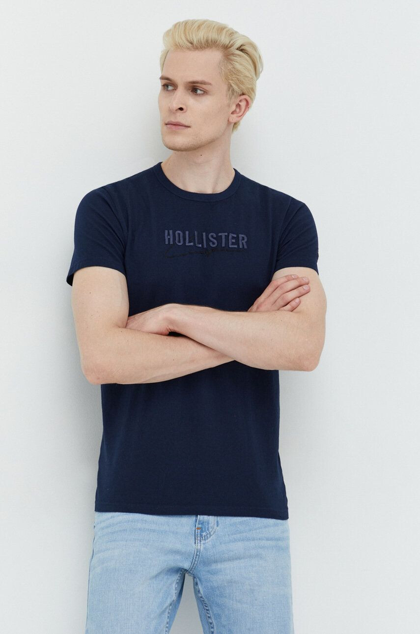 Hollister Co. tricou din bumbac - Pled.ro