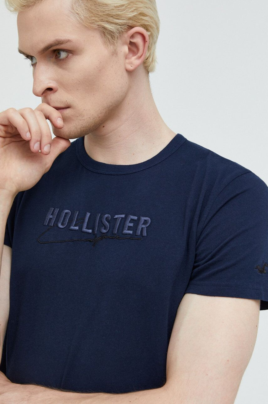 Hollister Co. tricou din bumbac - Pled.ro