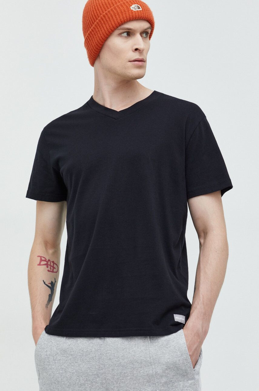 Hollister Co. tricou din bumbac culoarea alb - Pled.ro