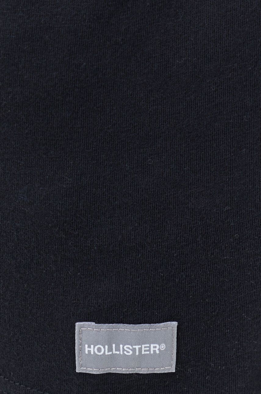 Hollister Co. tricou din bumbac culoarea alb - Pled.ro