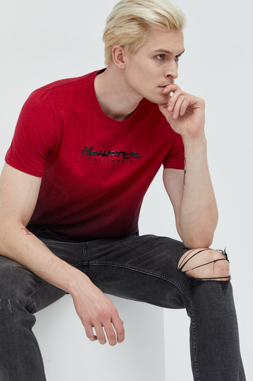 Hollister Co. tricou din bumbac - Pled.ro