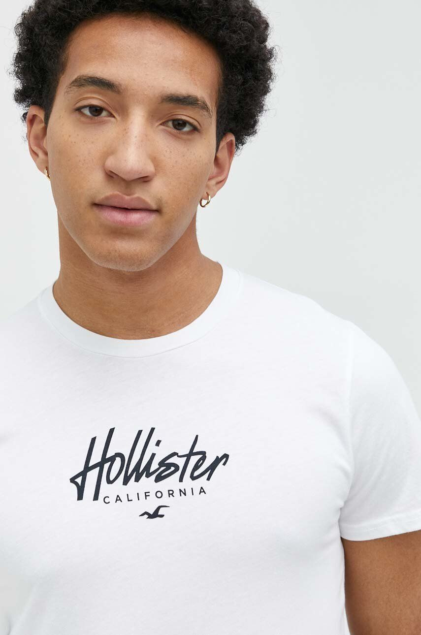 Hollister Co. tricou din bumbac - Pled.ro