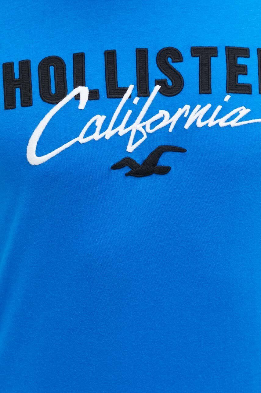 Hollister Co. tricou din bumbac cu imprimeu - Pled.ro