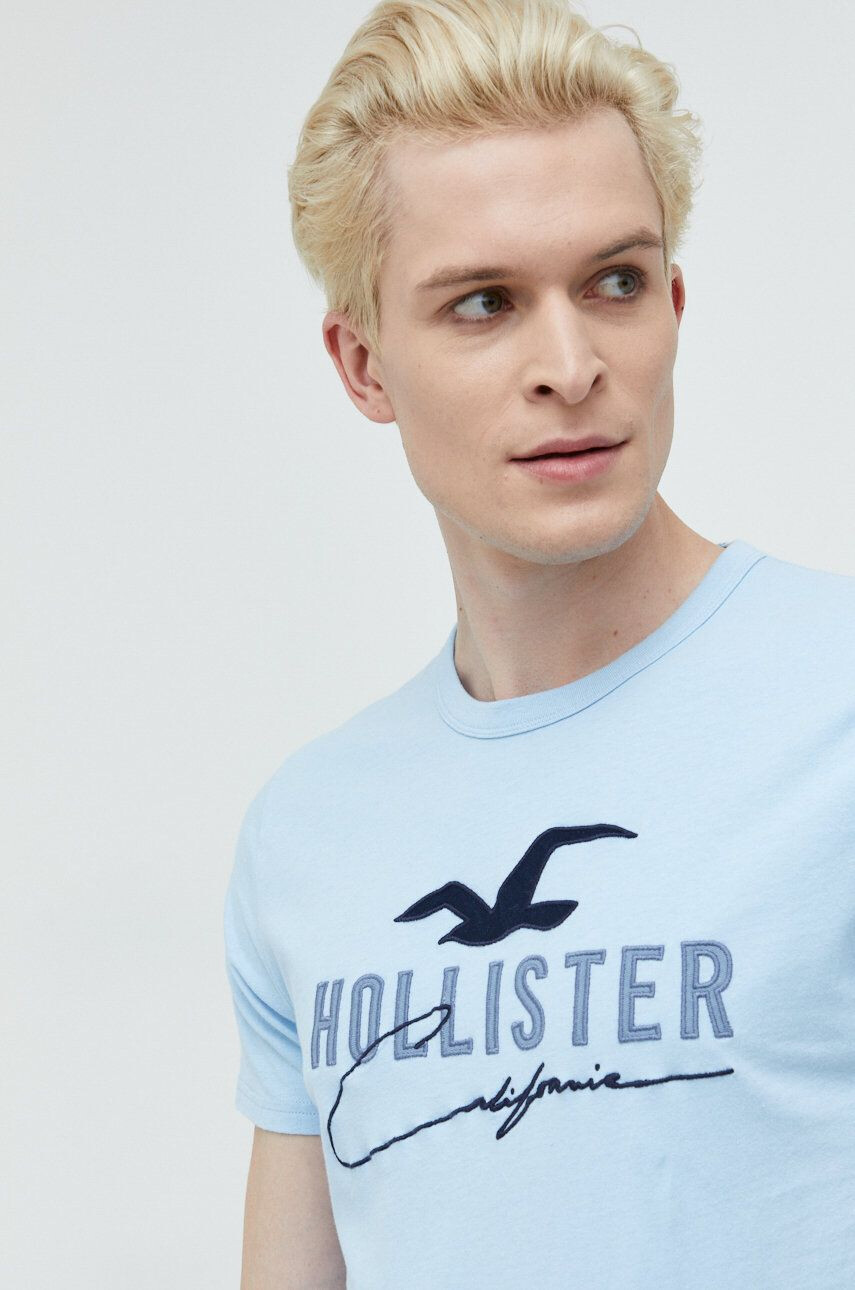 Hollister Co. tricou din bumbac - Pled.ro