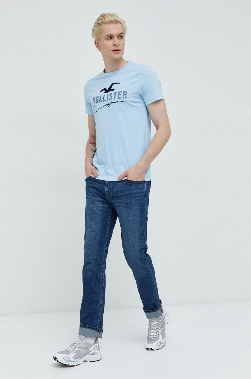 Hollister Co. tricou din bumbac - Pled.ro