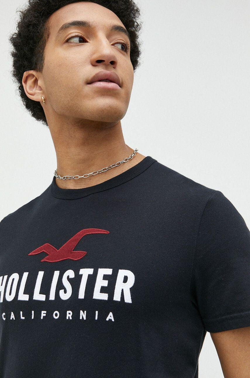 Hollister Co. tricou din bumbac - Pled.ro