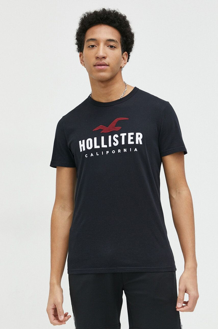 Hollister Co. tricou din bumbac - Pled.ro