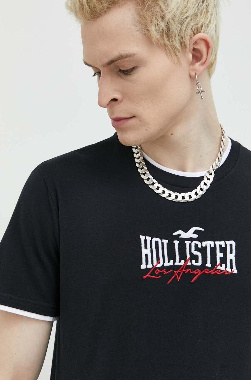 Hollister Co. tricou din bumbac - Pled.ro