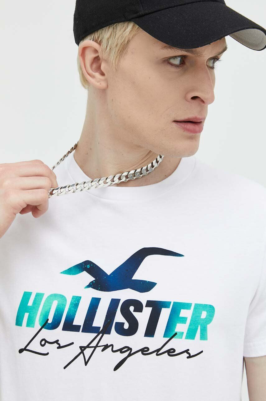 Hollister Co. tricou din bumbac - Pled.ro