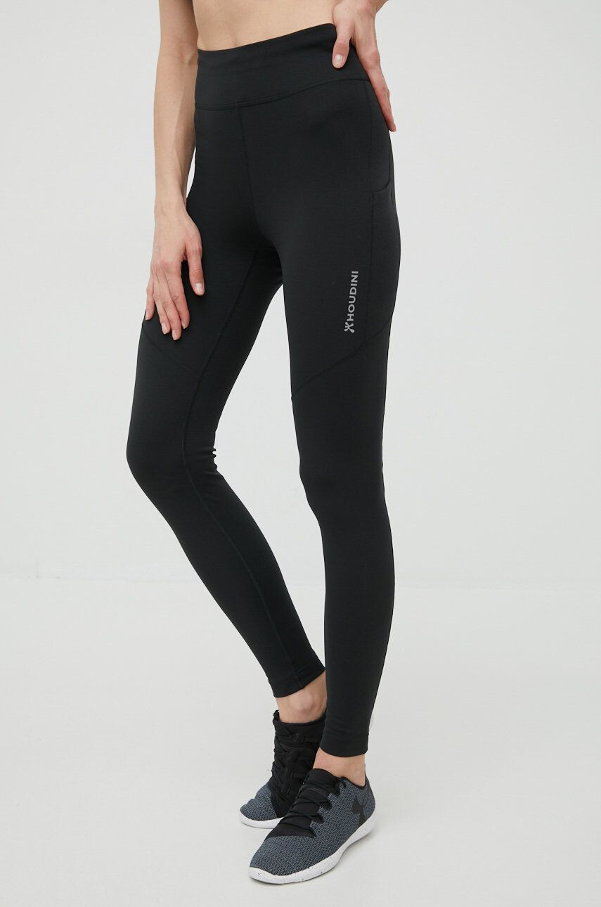 Houdini leggins sport Adventure femei culoarea negru neted - Pled.ro