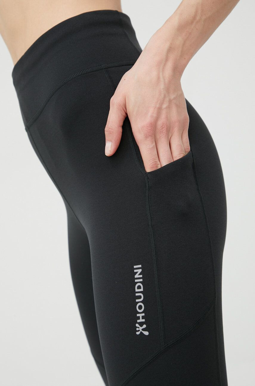 Houdini leggins sport Adventure femei culoarea negru neted - Pled.ro