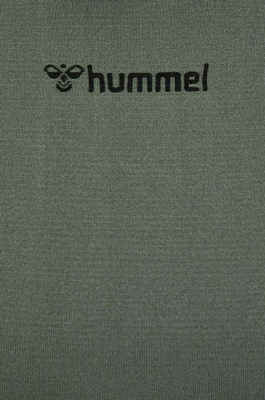 Hummel longsleeve de antrenament Shaping Seamless culoarea verde - Pled.ro