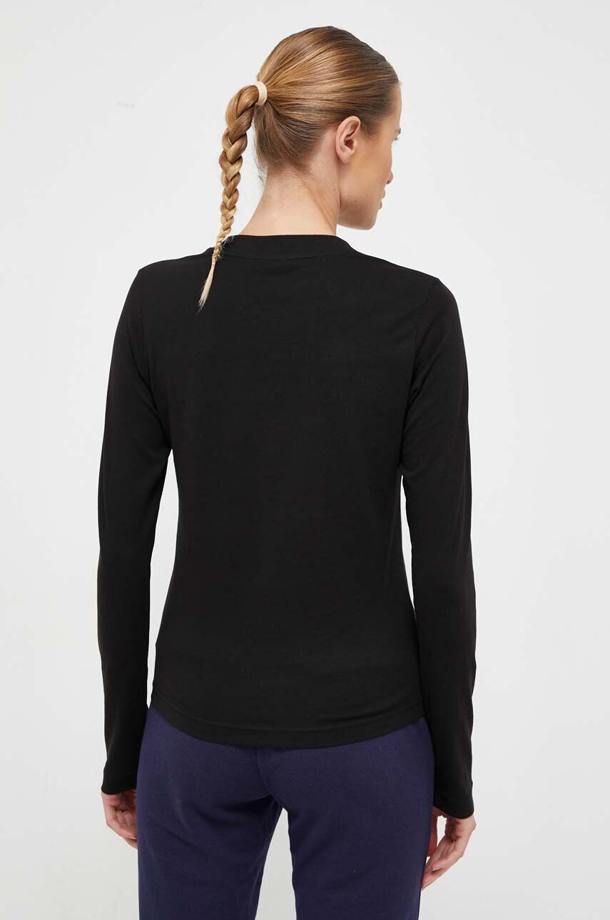 Hummel longsleeve din bumbac culoarea negru - Pled.ro