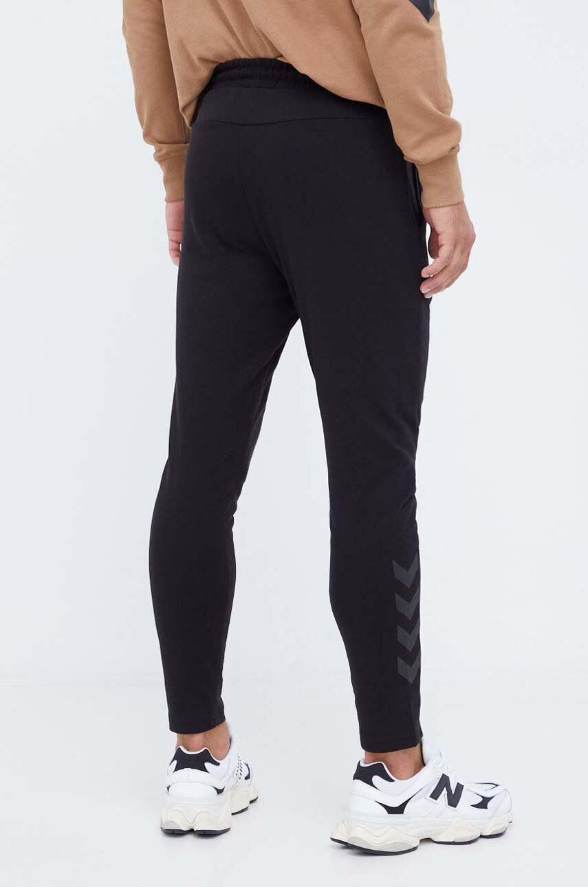 Hummel pantaloni de trening culoarea albastru marin neted - Pled.ro