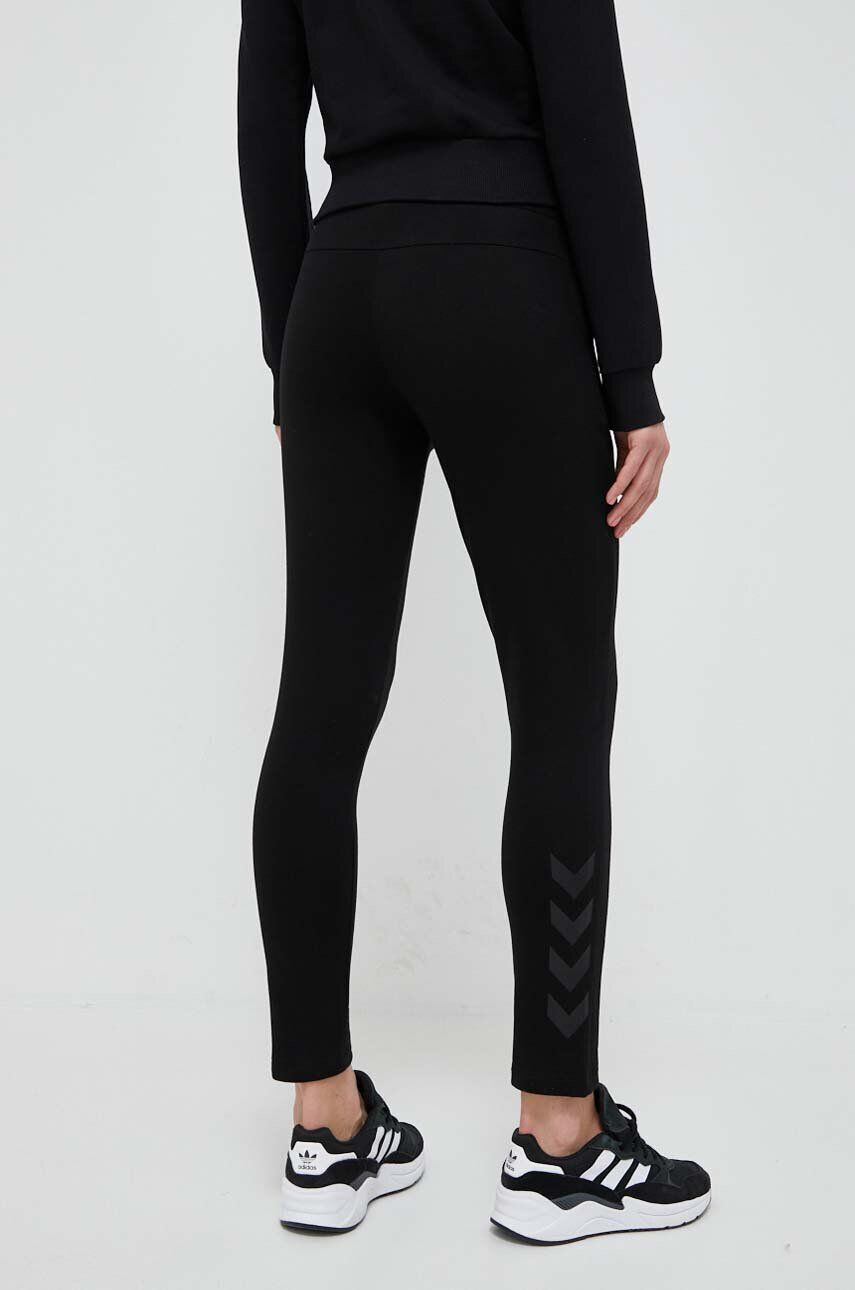 Hummel pantaloni de trening culoarea negru cu imprimeu - Pled.ro