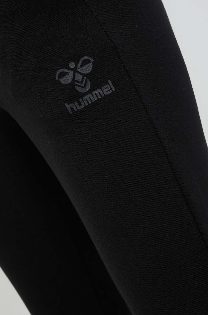 Hummel pantaloni de trening culoarea negru cu imprimeu - Pled.ro