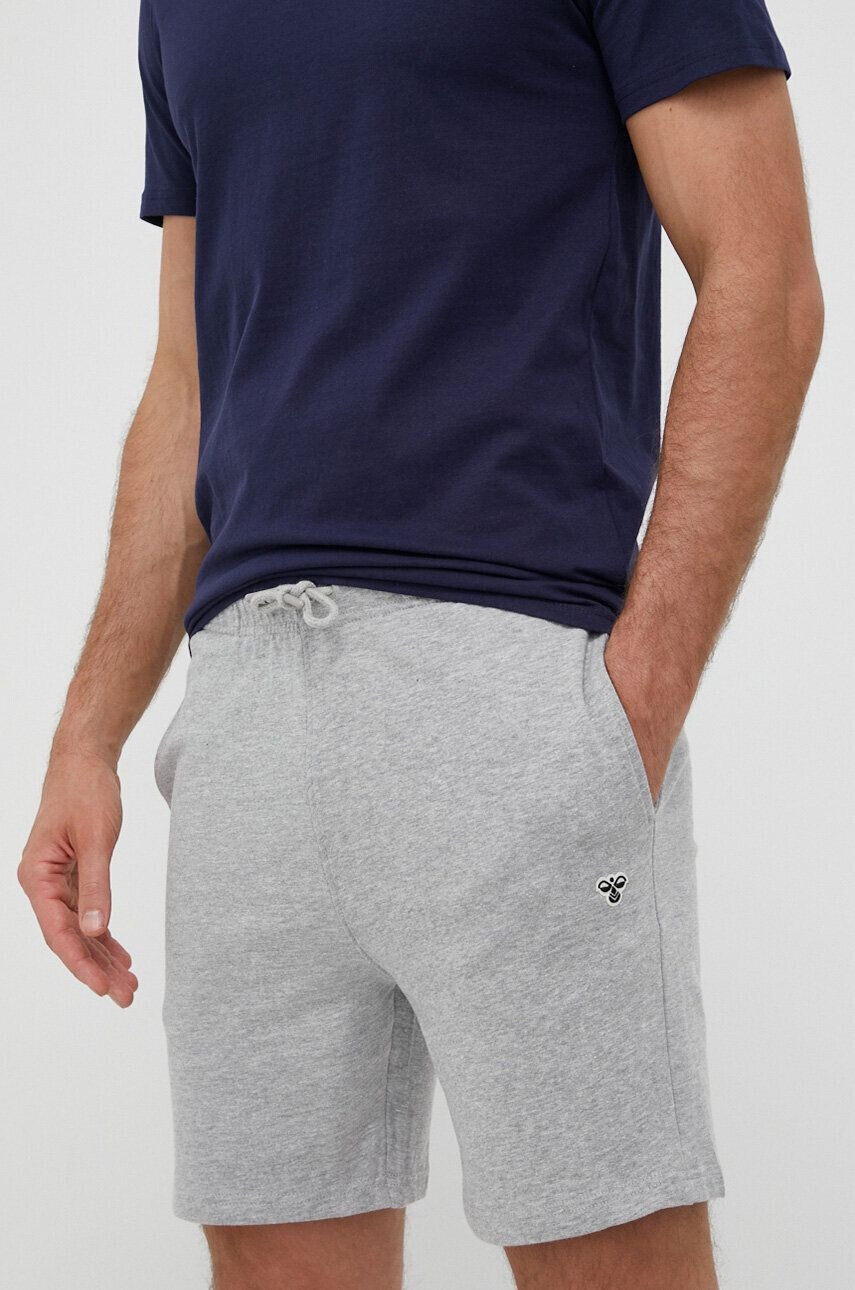 Hummel pantaloni scurti barbati culoarea gri melanj - Pled.ro