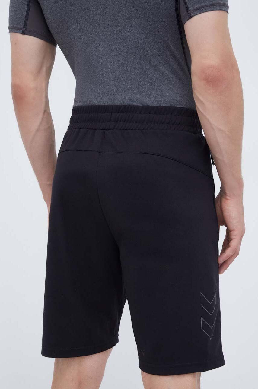 Hummel pantaloni scurți de antrenament Interval culoarea negru - Pled.ro