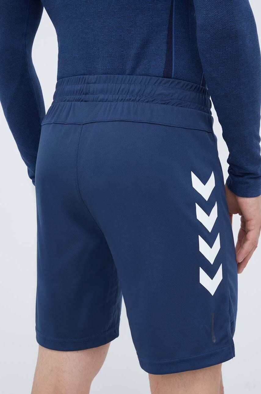 Hummel pantaloni scurți de antrenament Topaz 2-pack culoarea albastru marin - Pled.ro