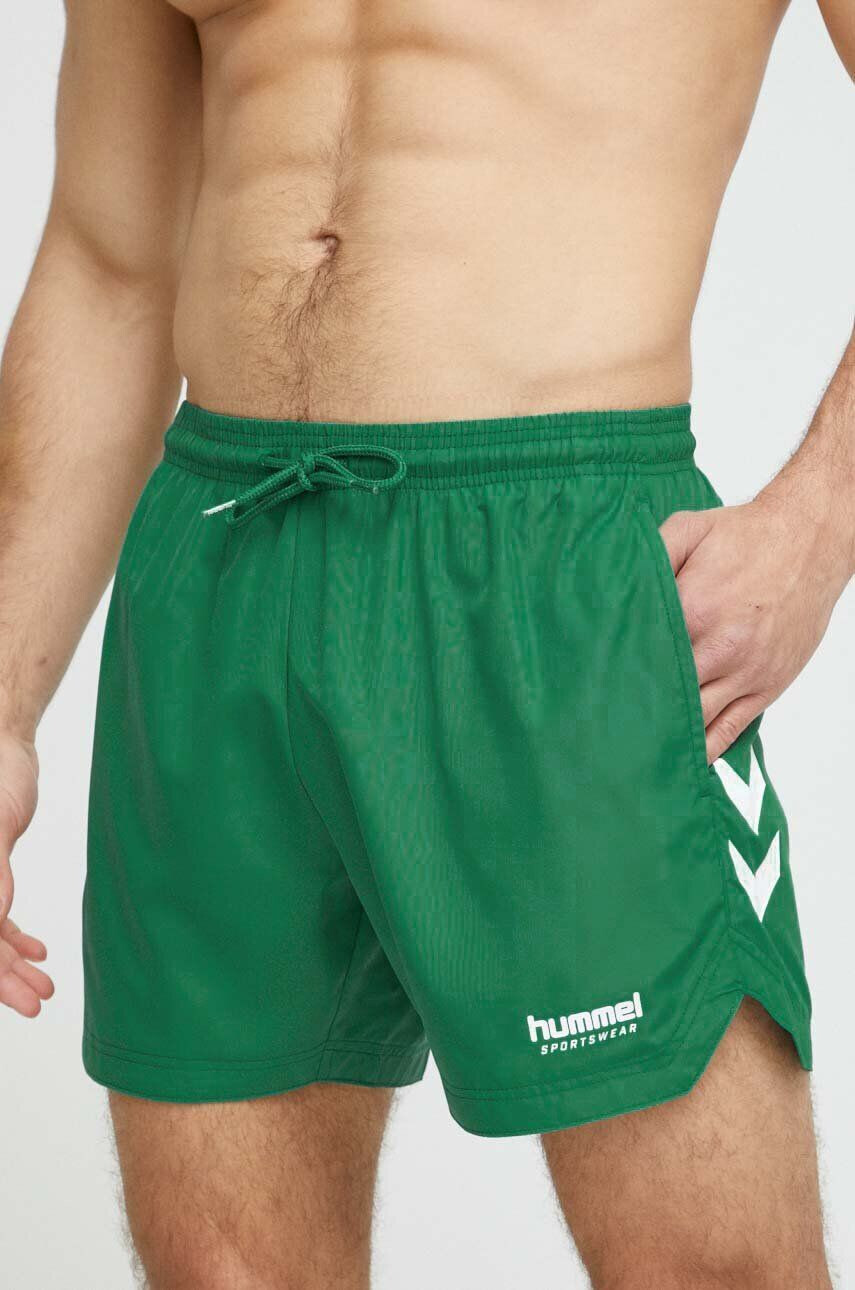 Hummel pantaloni scurti de baie culoarea verde - Pled.ro