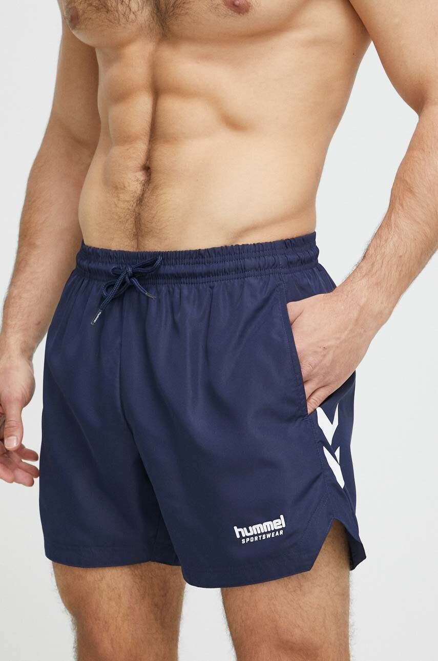 Hummel pantaloni scurti de baie culoarea albastru marin - Pled.ro