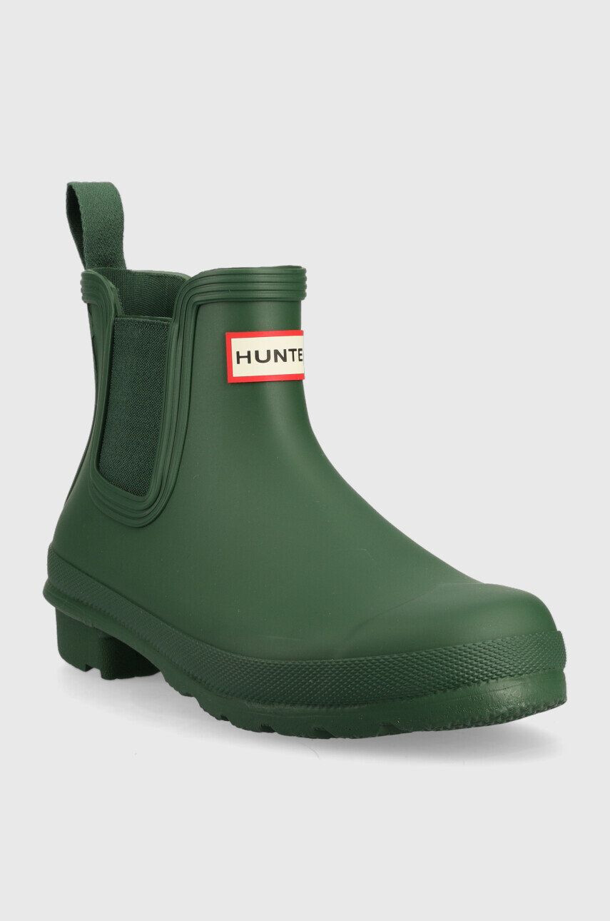 Hunter cizme Original Chelsea femei culoarea verde - Pled.ro