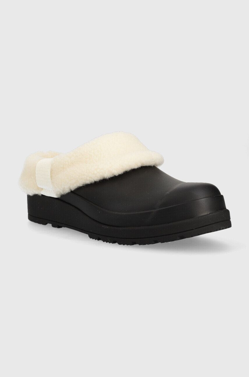 Hunter papuci de casa Play Insulatd Clog culoarea negru - Pled.ro