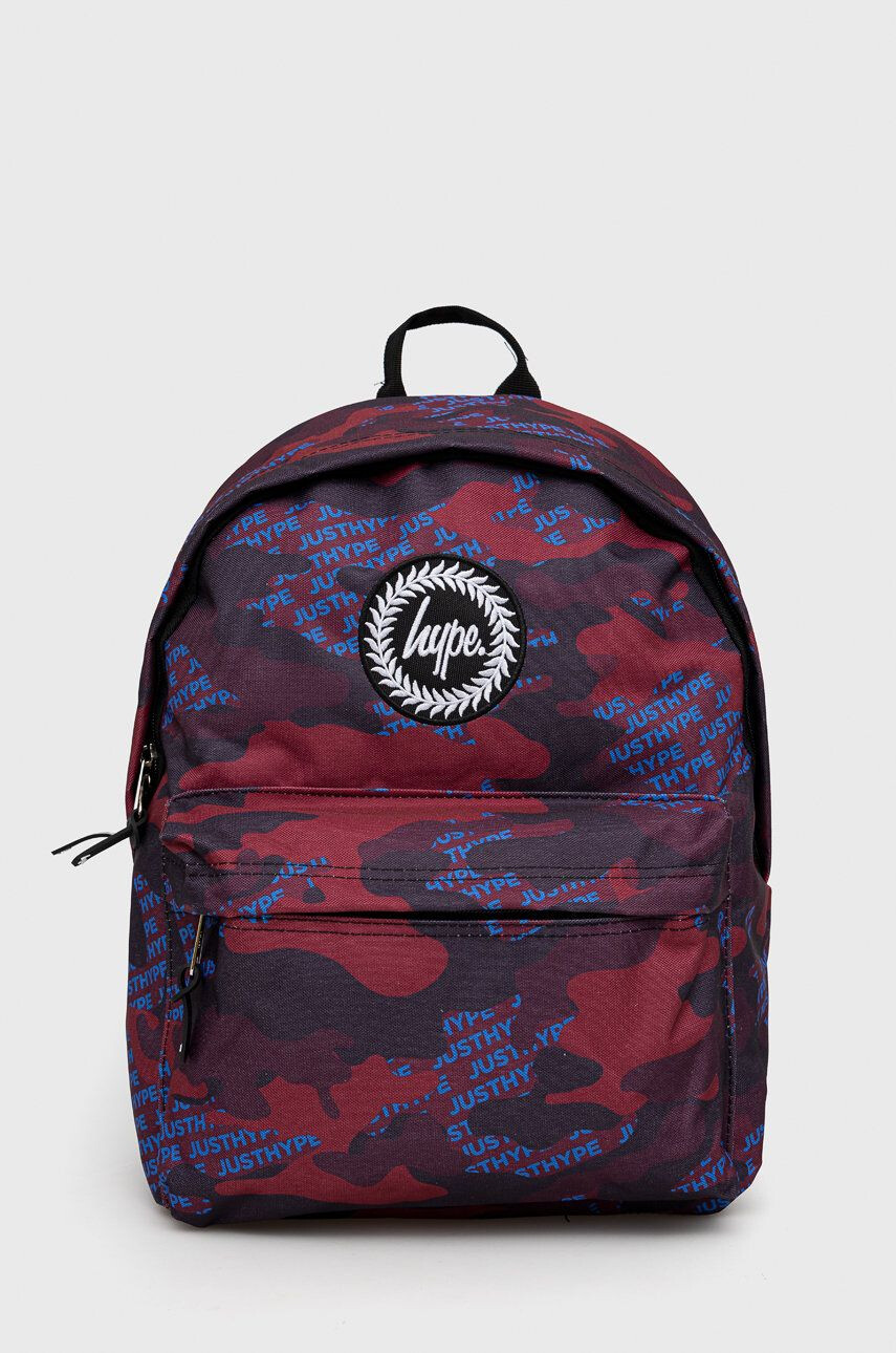 Hype ghiozdan copii Burgundy & Blue Logo Camo Twlg-758 - Pled.ro