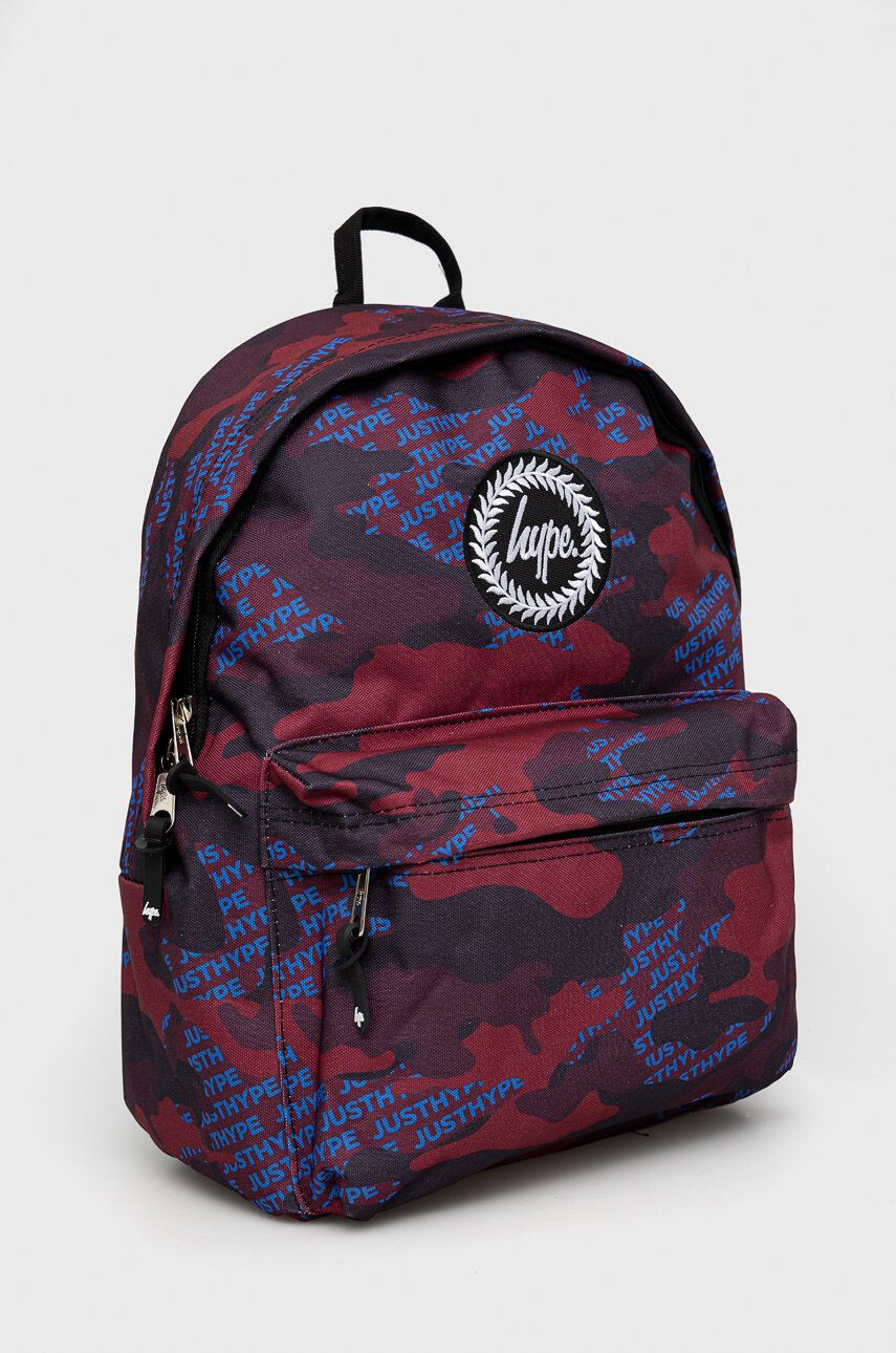 Hype ghiozdan copii Burgundy & Blue Logo Camo Twlg-758 - Pled.ro