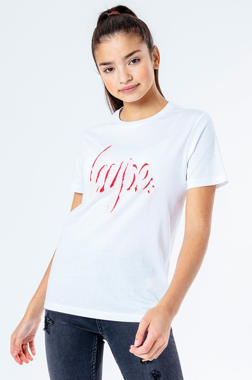 Hype Tricou copii culoarea alb - Pled.ro