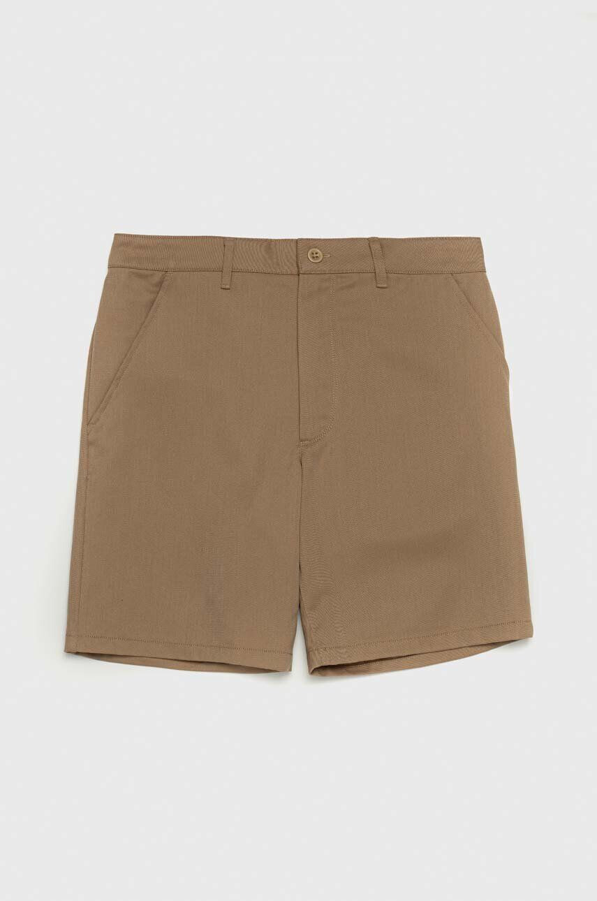 Icebreaker pantaloni scurți outdoor Merino Berlin culoarea bej - Pled.ro