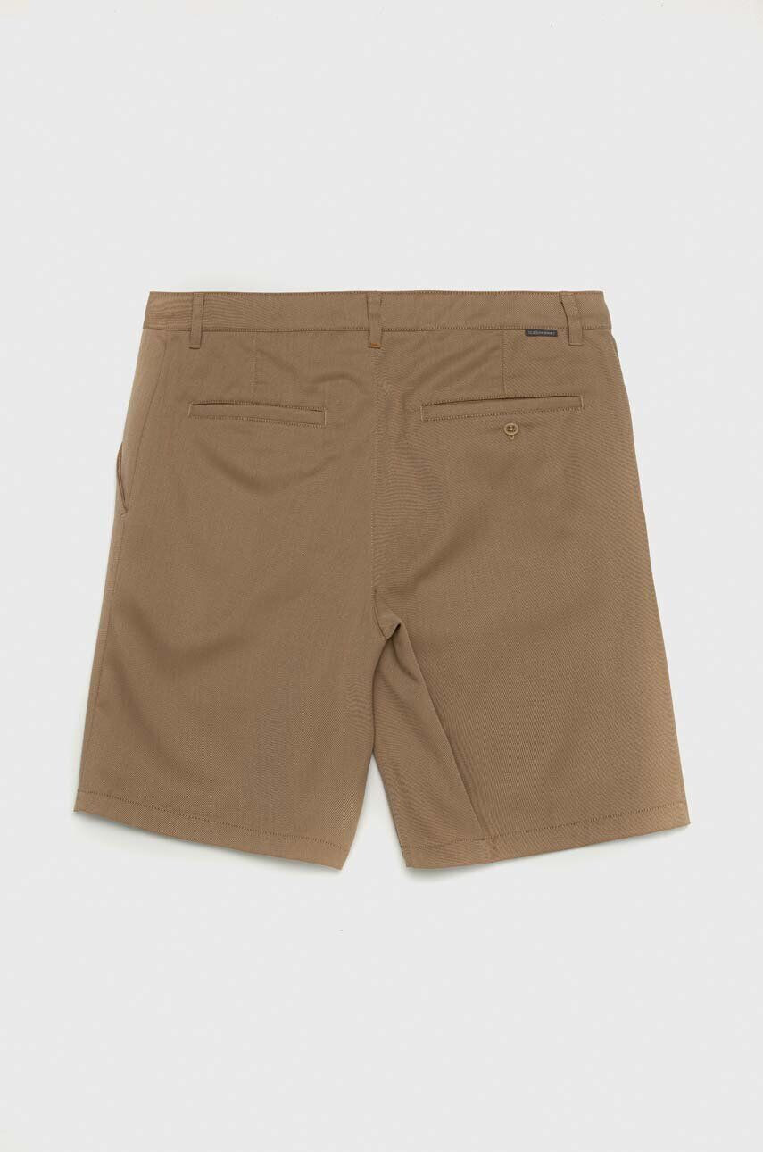 Icebreaker pantaloni scurți outdoor Merino Berlin culoarea bej - Pled.ro