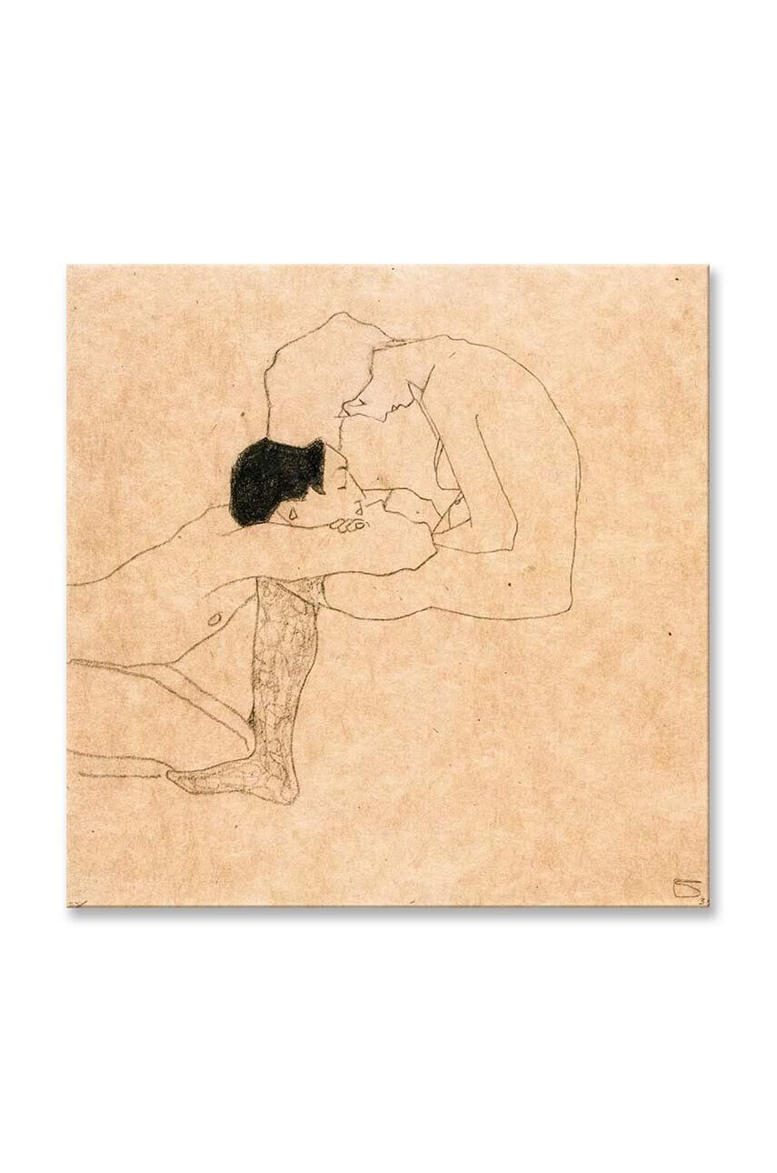 Inne reproducere Egon Schiele Lovers 40 x 40 cm. - Pled.ro