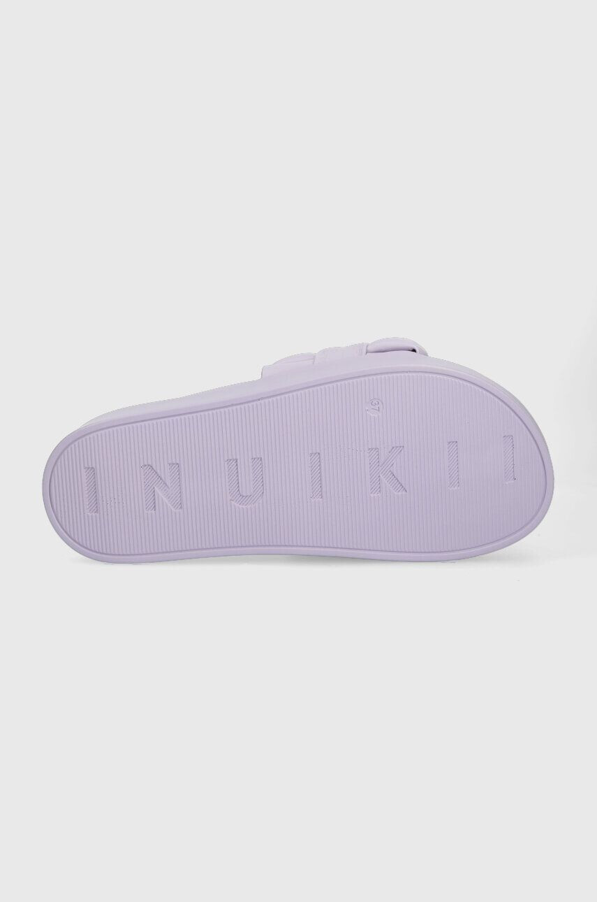 Inuikii papuci Braided Vegan femei culoarea violet cu platforma 70104-120 - Pled.ro