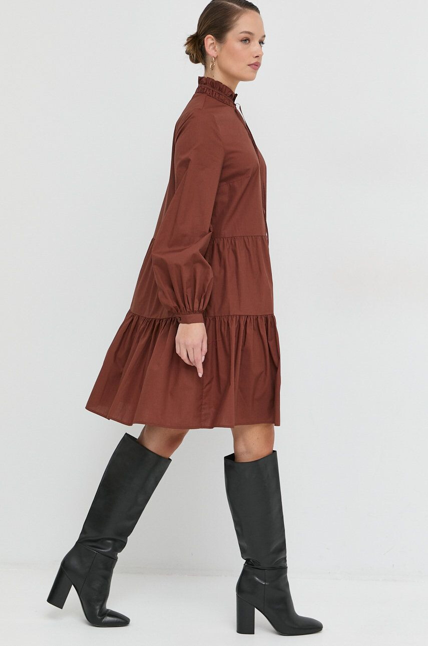 Ivy Oak Ivy & Oak Rochie TBA culoarea bordo mini evazata - Pled.ro