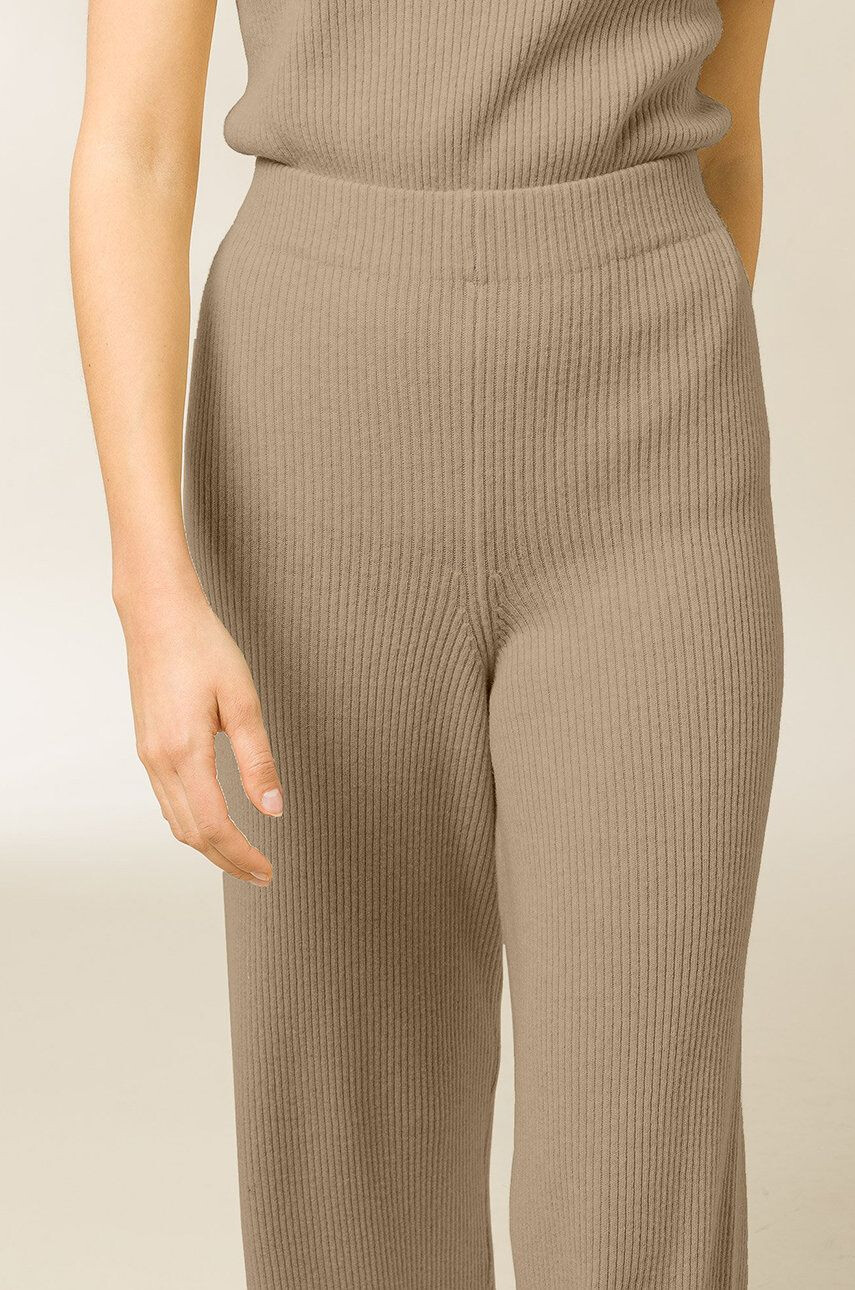 Ivy Oak Ivy & Oak Pantaloni femei culoarea roz lat high waist - Pled.ro