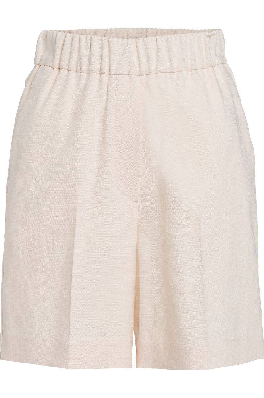 Ivy Oak Ivy & Oak pantaloni scurti femei culoarea alb neted high waist - Pled.ro