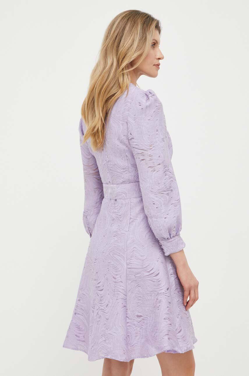 Ivy Oak rochie culoarea violet mini evazati - Pled.ro