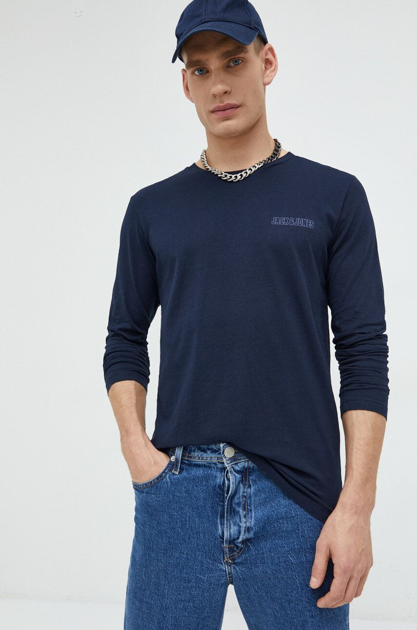 Jack & Jones longsleeve din bumbac - Pled.ro