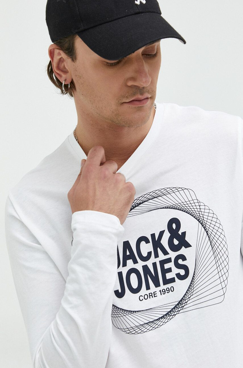 Jack & Jones longsleeve din bumbac JCOLUCA TEE LS CREW NECK FST - Pled.ro