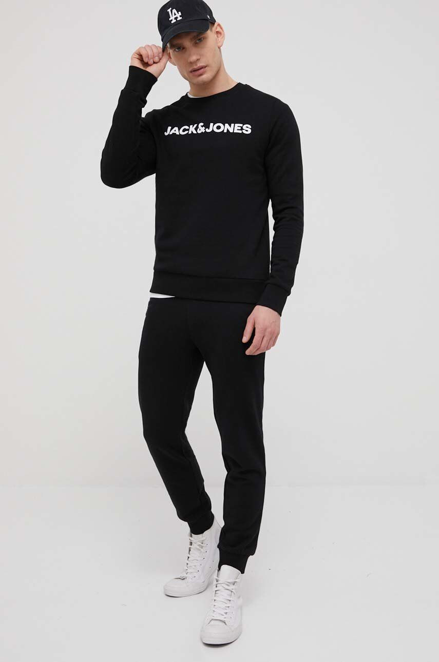 Jack & Jones trening din bumbac barbati culoarea albastru marin - Pled.ro