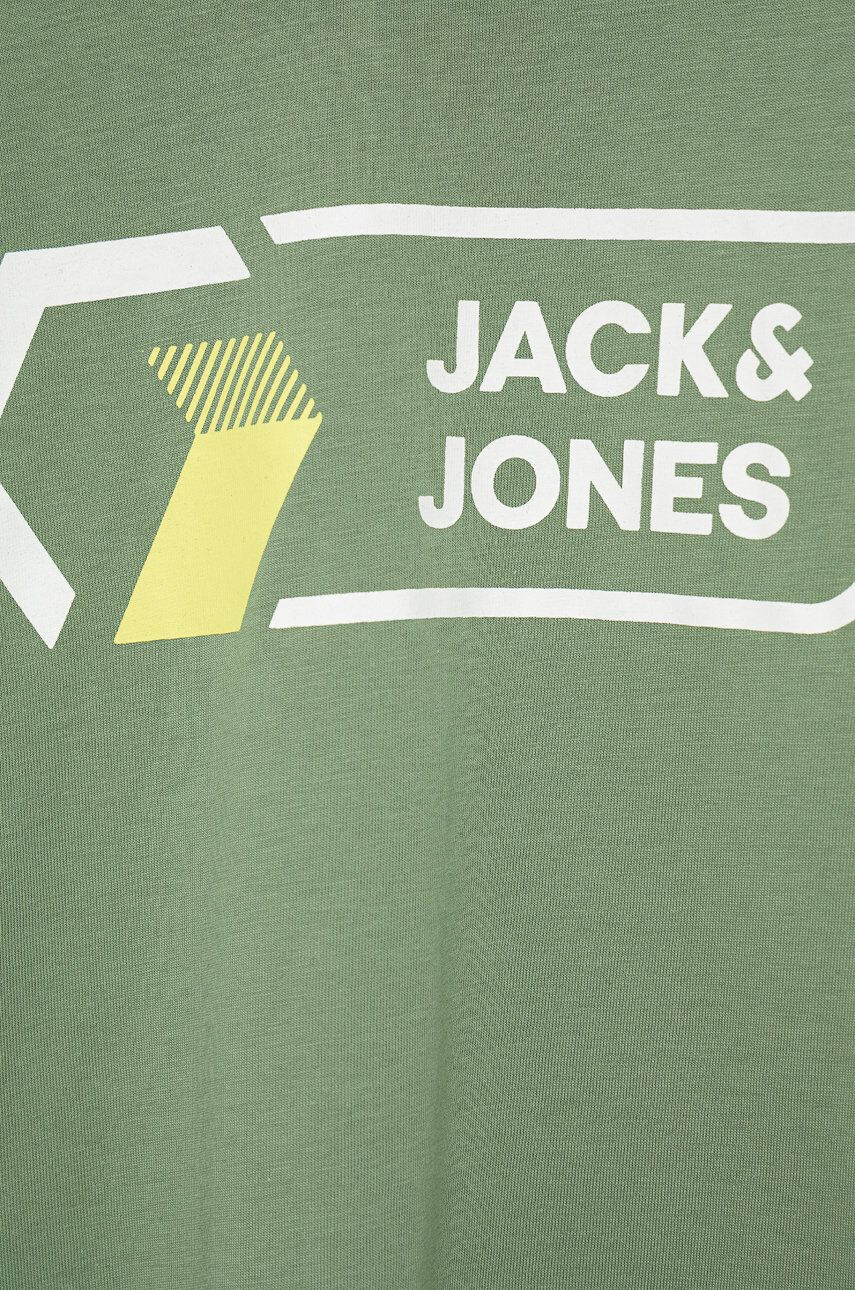 Jack & Jones tricou de bumbac pentru copii culoarea verde cu imprimeu - Pled.ro