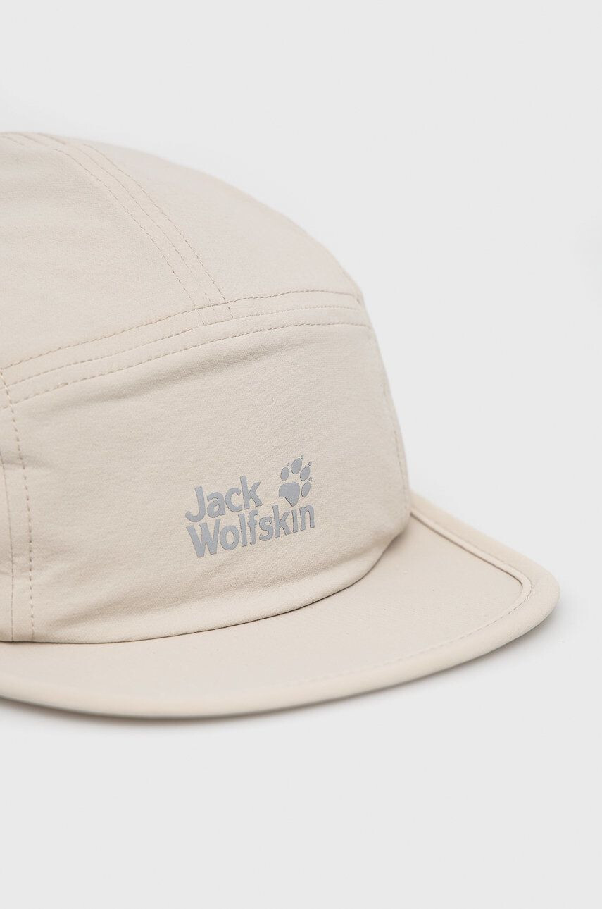 Jack Wolfskin caciula culoarea albastru marin din tesatura neteda - Pled.ro