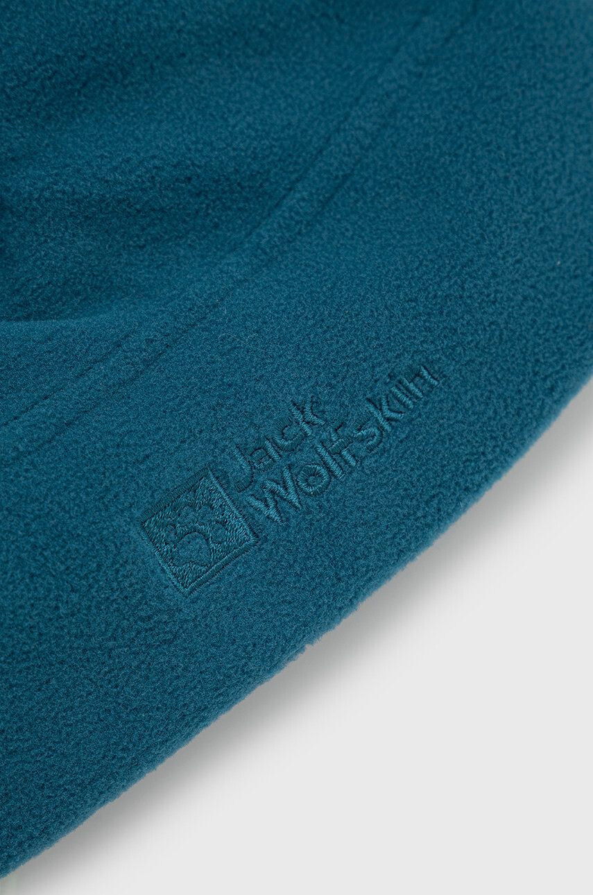 Jack Wolfskin caciula culoarea turcoaz din tesatura neteda - Pled.ro