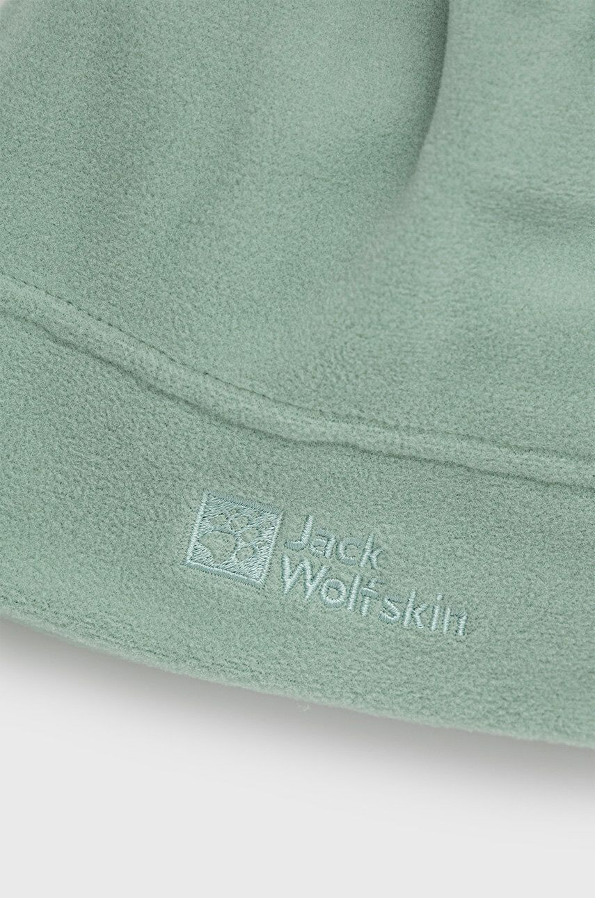 Jack Wolfskin caciula culoarea verde din tesatura neteda - Pled.ro