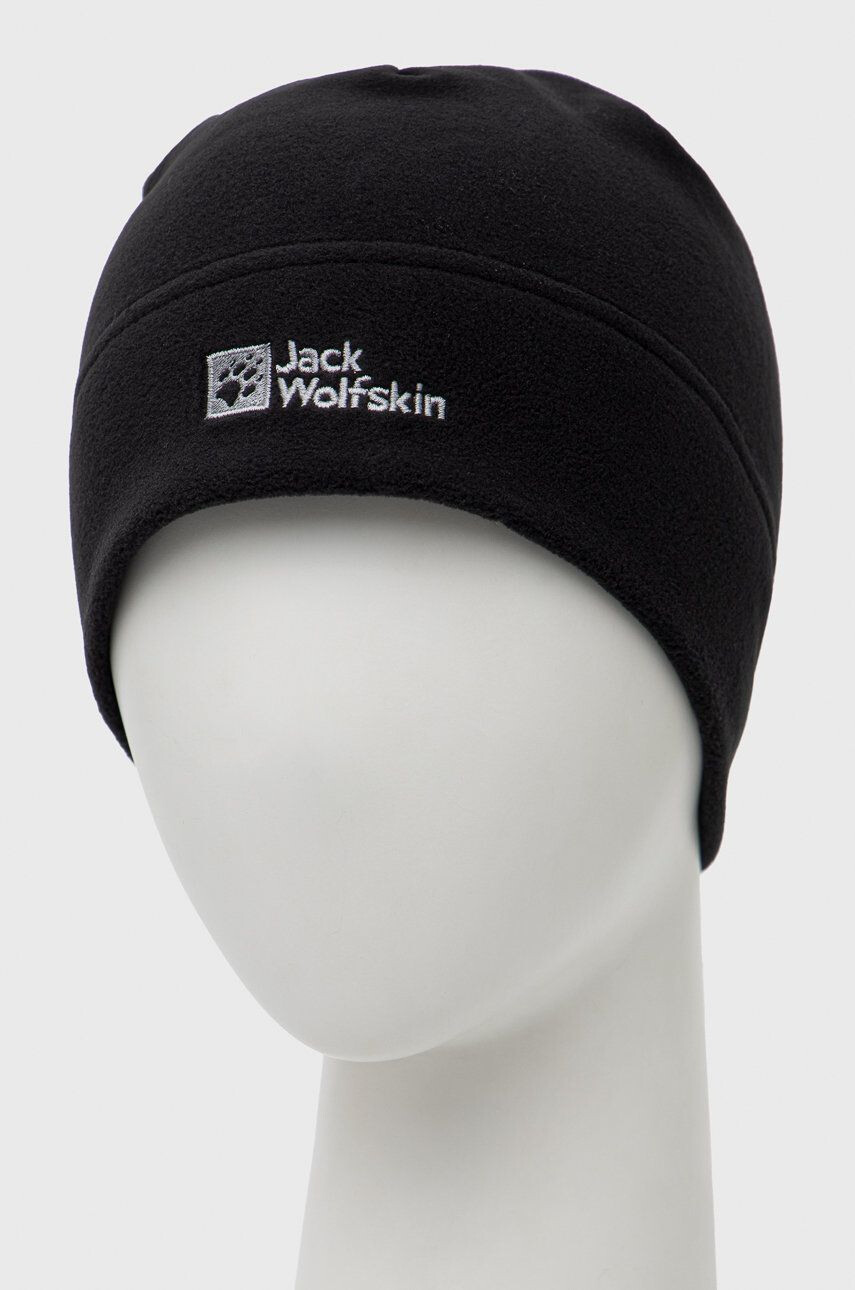 Jack Wolfskin caciula culoarea negru din tricot gros - Pled.ro