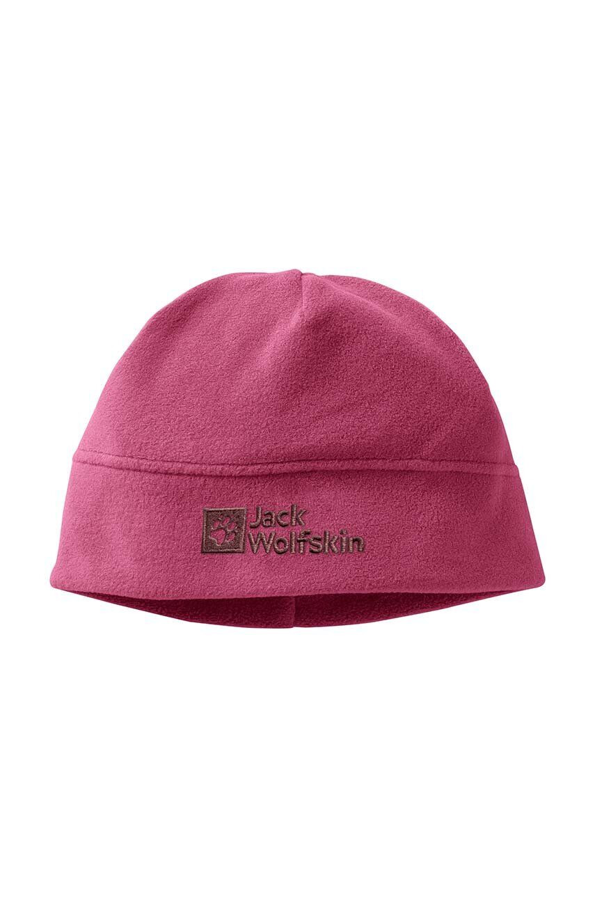 Jack Wolfskin caciula copii REAL STUFF BEANIE culoarea roz din tesatura neteda - Pled.ro