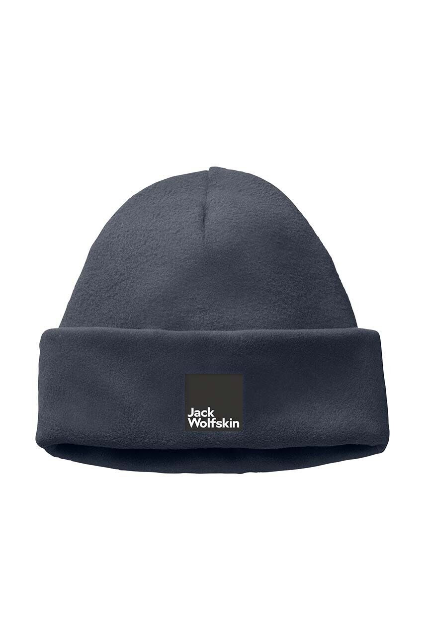 Jack Wolfskin caciula copii SPIRIT FLEECE BEANIE culoarea albastru marin din tesatura neteda - Pled.ro